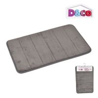 TAPIS DE BAIN Tapis de bain mémoire de forme gris 40x60 cm D&CO TAPIS DE BAIN Tapis de bain mémoire de forme gris 40x60 cm D&CO