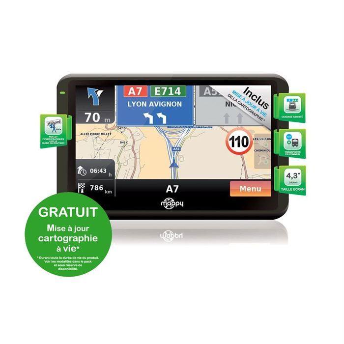 GPS Mappy Iti E408 LM   Achat / Vente GPS AUTONOME GPS Mappy Iti E408