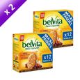 BISCUITS SECS LU Petit Déjeuner Miel Pépites De Chocolat 650g X2