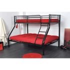 STRUCTURE DE LIT JAZZ Lits superposés 90 et 140cm noir métal