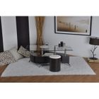  SURF Table basse Wengé + poufs