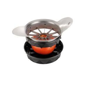 GEFU POMO Coupe-tomates 13590 ?11cm gris et noir