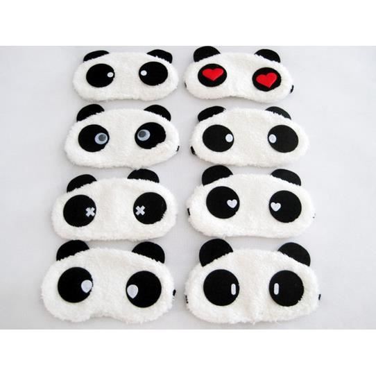 Masque de sommeil visage Panda cache de nuit REPOSANTE RELAXANT D'OEIL