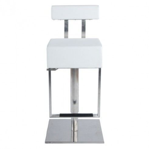 Lot de 2 tabourets de bar design blancs SPARTE  Tabouret de Bar Pas Cher