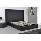 STRUCTURE DE LIT SKIN Lit 140x190 noir