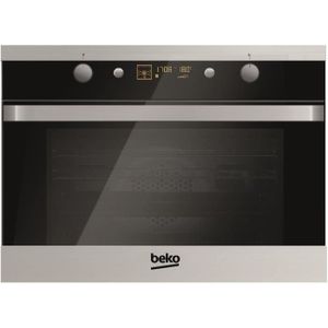 BEKO OCM25500X Four electrique encastrable multifonction 3D- Chaleur brassée - 48L - Nettoyage manuel email lisse - Classe A+ - Inox
