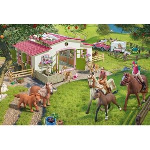 SCHMIDT AND SPIELE Puzzle enfant - Schleich - Promenade ? cheval dans la nature - 100 pcs