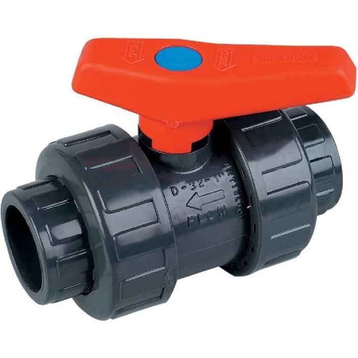 YMYNY Vanne Pvc A Coller 20 25 32 40 50 63 75 90 110mm Vanne Boisseau Spherique Robinet A Bille Sphere Pour Piscine 87179100