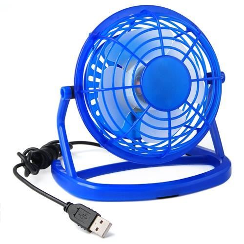VENTILATEUR TRIXES Mini ventilateur de bureau bleu connexio