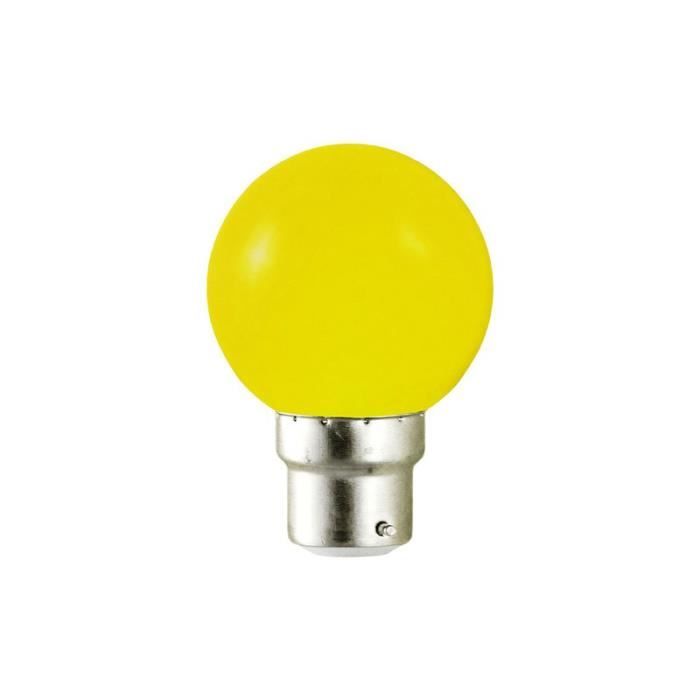 LED B22 DECO Couleur Jaune Achat / Vente LED B22 DECO Couleur