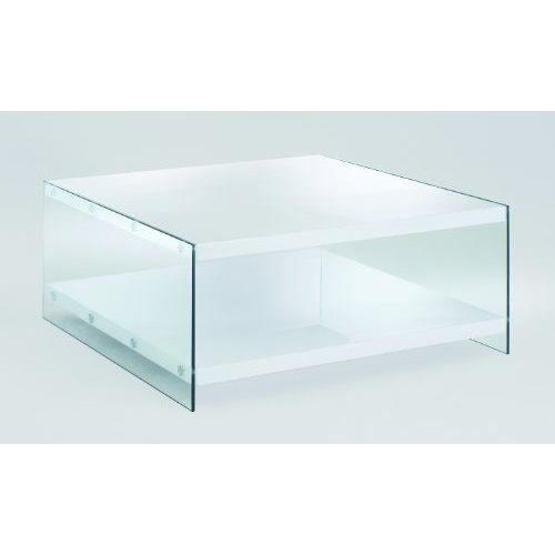 table basse verre 90x90