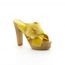 SANDALE - NU-PIEDS  Chaussure femme Sabot PLUME Jaune