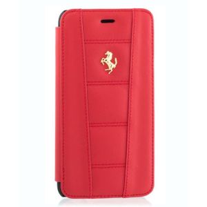 Ferrari étui Folio cuir rouge pour APPLE IPHONE 6+/6S+