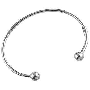 BRACELET , GOURMETTE Bracelet rigide argent 925/1000e