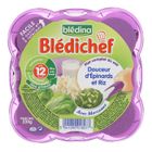 PLATS PREPARES SALES Blédichef Douceur d'épinards et riz