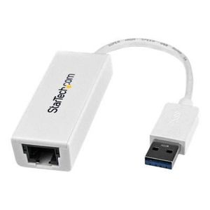 STARTECH Adaptateur réseau USB 3.0 vers Gigabit Ethernet - Convertisseur USB vers RJ45 - M/F - Blanc