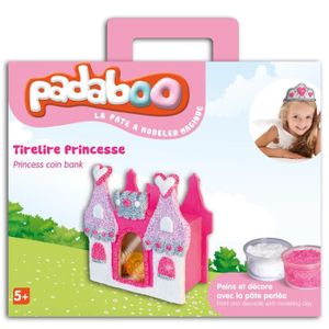 PADABOO Kit pâte ? modeler tirelire princesse
