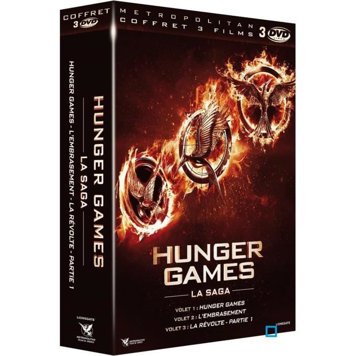 DVD Coffret hunger games hunger games 1 ; hun... en dvd film pas cher