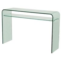 VERA Console en verre courbé 110 x 35 cm VERA Console en verre courbé 110 x 35 cm