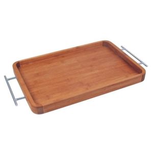 Plateau avec anses Ambiance nature 45x30 cm naturel