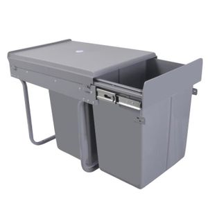 Poubelle de porte 2x20L