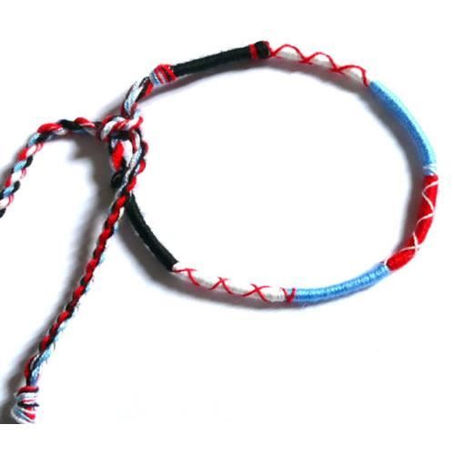BRACELET BRÉSILIEN de l' AMITIÉ noir bleu blanc ro Achat / Vente bracelet gourmette BRACELET BRACELET BRÉSILIEN de l' AMITIÉ noir bleu blanc ro Achat / Vente bracelet gourmette BRACELET