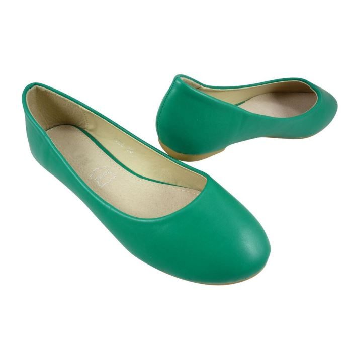 ballerines vertes femme