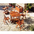 TABLE DE JARDIN VENDUE SEULE Set table + 4 chaises en Acacia
