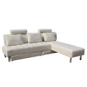 canapé fixe 3 places lexx coloris noir