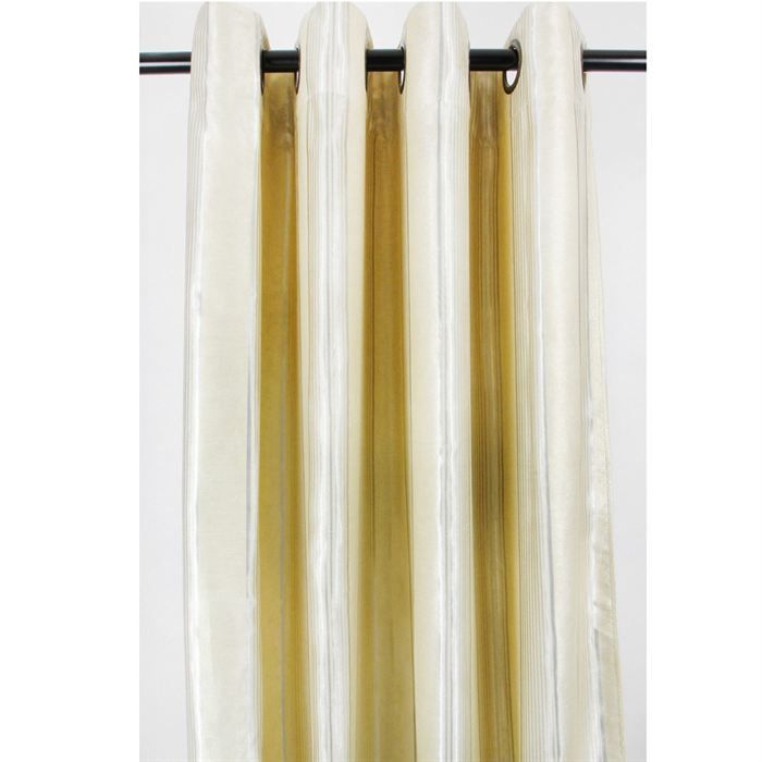 double rideau beige occultant 140x260cm