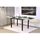 TABLE A MANGER AVEC OU SANS CHAISE - RALLONGE BORA Table extensible 120/200cm blanche et noire