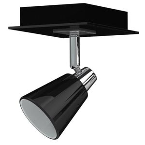 MIRO Applique 1 spot G9 28 W noir, blanc et chrome
