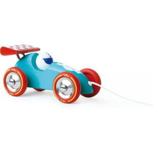 VILAC Voiture de course ? trainer turquoise et rouge