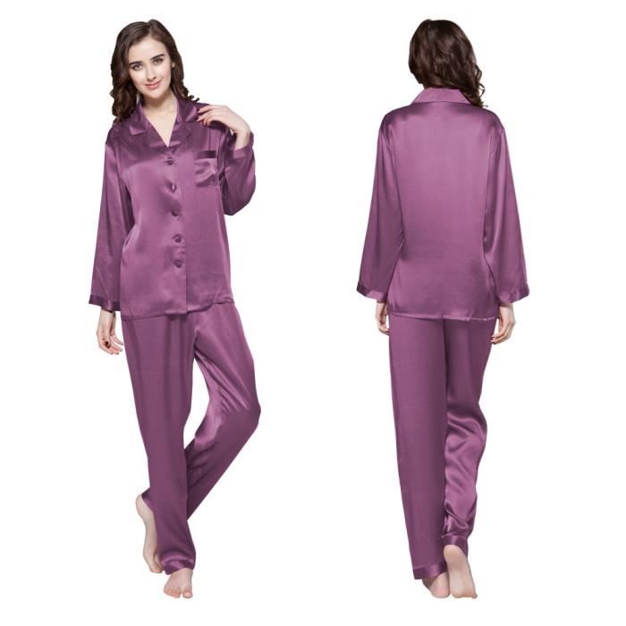 Lilysilk Pyjama Soie Femme Violet
