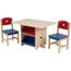 Ensemble table et 2 chaises avec motifs d'étoiles
