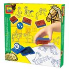 JEU DE PEINTURE-DESSIN-COLORIAGE Set Pochoirs Et Cachets Cheval
