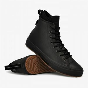 convers cuir noir