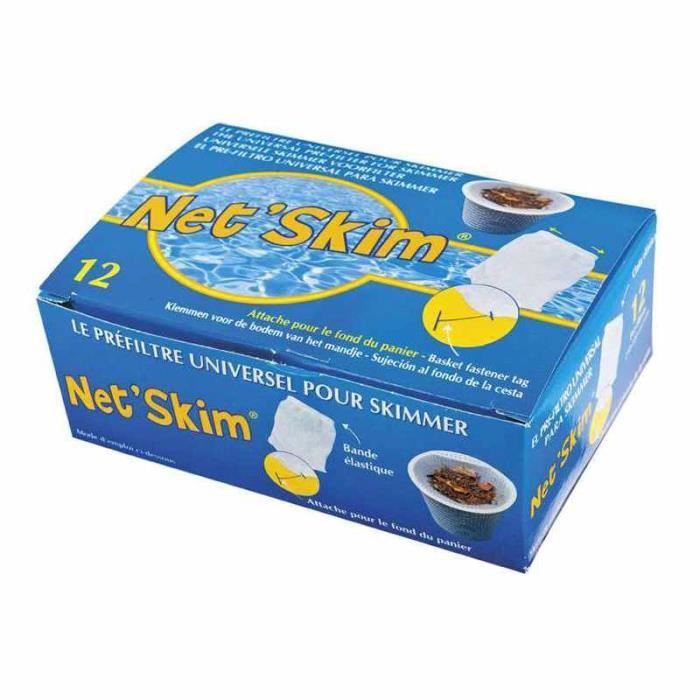 Préfiltre jetable pour skimmer NET SKIM chaussette skimmer boite de 12