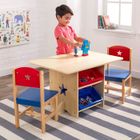 ENSEMBLE TABLE ET CHAISE BEBE  Ensemble table et 2 chaises avec motifs d'étoiles