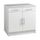TRENDY Meuble bas 2 portes 2 tiroirs L80cm blanc