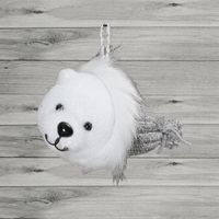 BOULE DE NOEL - GUIRLANDE - KIT NOEL Sujet ours bonnet fourrures
