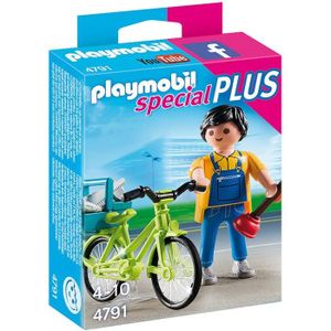 PLAYMOBIL 4791 Bricoleur avec matériel et vélo