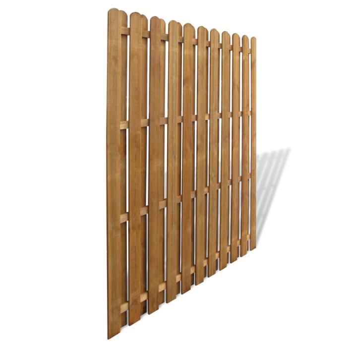 Panneau de cloture en bois avec planches intercalees achat ... Intimité clôture Créatif