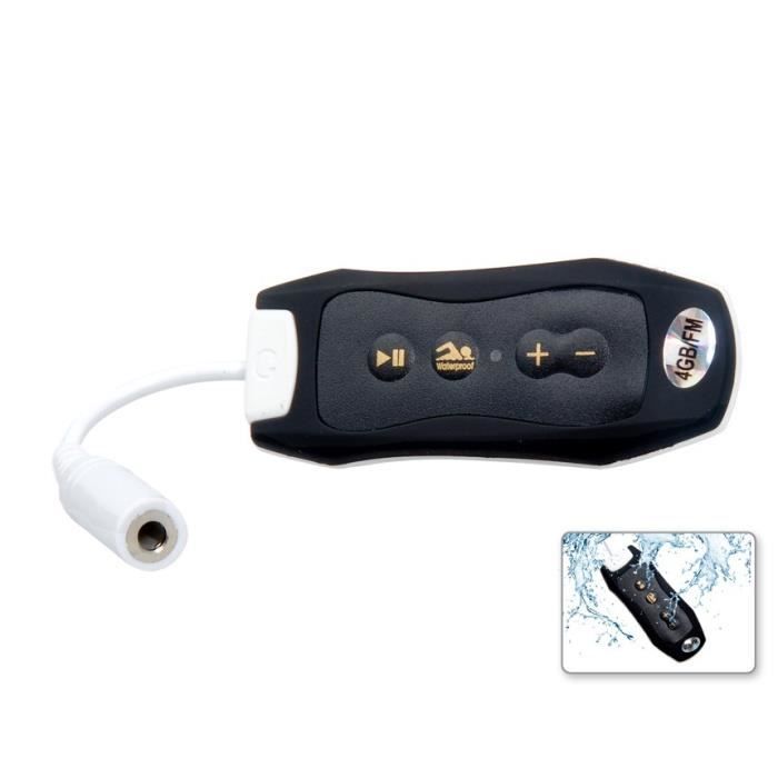 4421 Numérique Lecteur MP3 étanche (4G) (Noir) Ce lecteur MP3 est