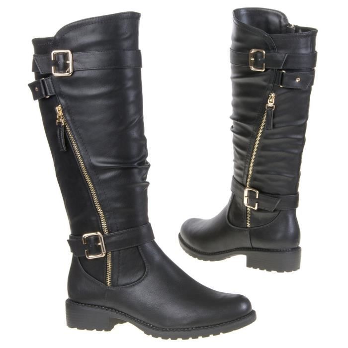 bottes de motard femme