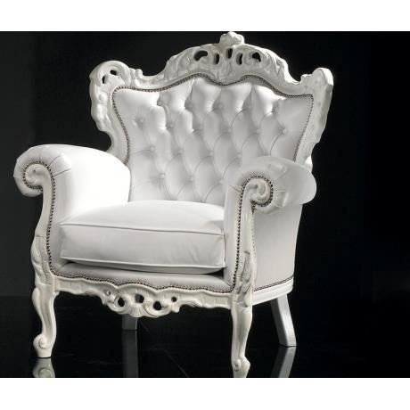 chaise baroque simili cuir