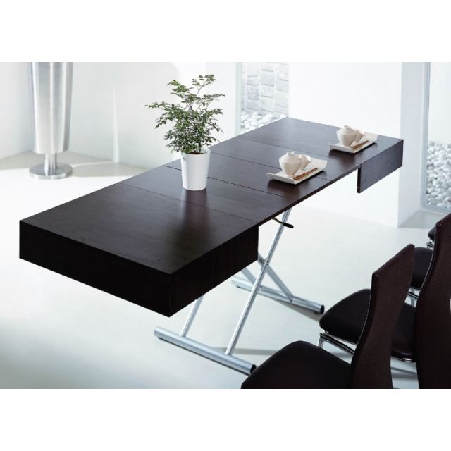 table basse transformable wenge
