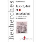 SCIENCES HUMAINES Revue Du Mauss; justice, don et association