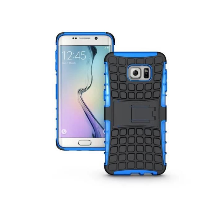 Coque Samsung Galaxy S7 edge, MOONMINI Coque Antichoc Hybride Combo