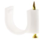 CABLE - FIL - GAINE 50   ATTACHES D.20 BLANC